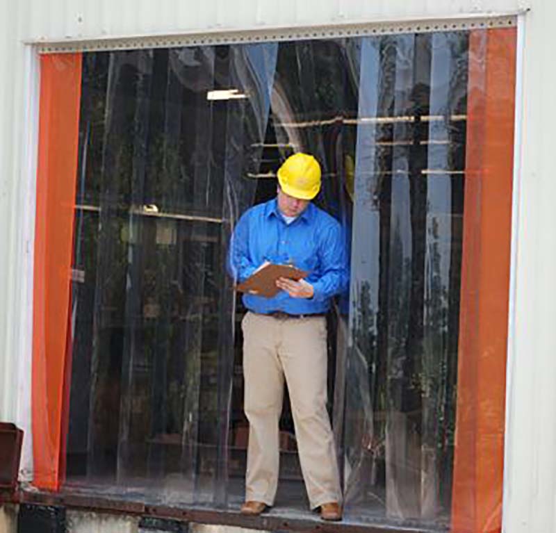 Rideau à lanière transparent Series 9010 | Series 9010 Clear Flex Strip Curtain